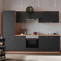 KÜCHENBLOCK GERDA KÜCHENBLOCK 270 CM - Buchefarben/Grau, Basics, Holzwerkstoff (270cm) - Respekta