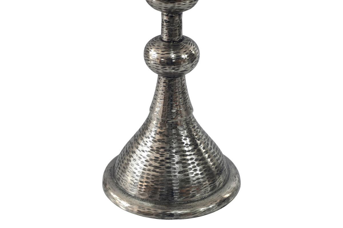 BEISTELLTISCH Silberfarben L: 30cm - Silberfarben, Design, Metall (30/30/56cm) - Livetastic