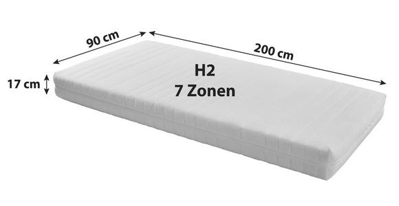 Kaltschaummatratze Lisi 90x200 cm H2 H: 17 cm - Weiß, KONVENTIONELL, Textil (90/200cm) - Primatex