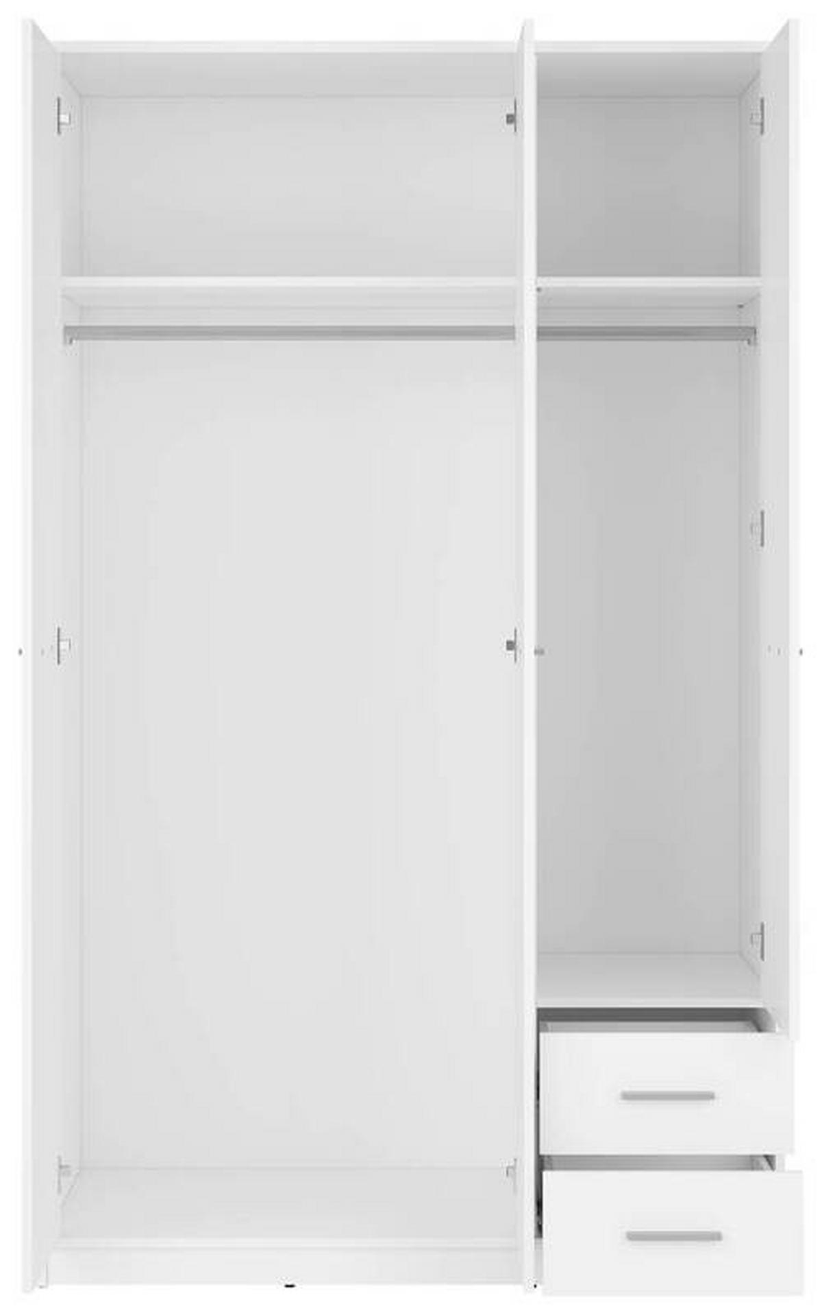 Drehtürenschrank Nepo Plus - Weiß, MODERN, Holzwerkstoff (118,5/197/54,5cm) - MID.YOU