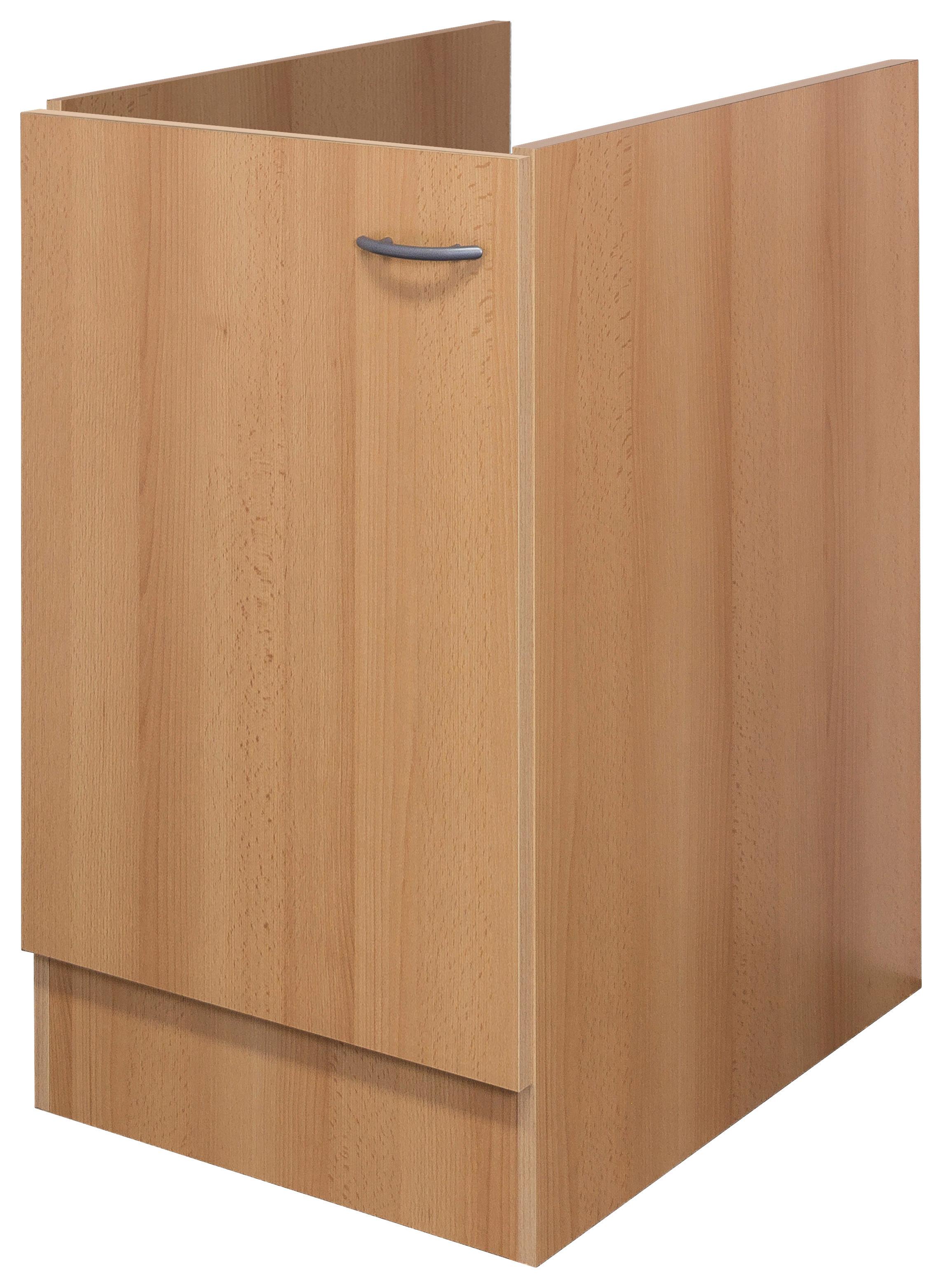 Dřezová Skříňka Nano Spu 50 - šedá/barvy buku, kompozitní dřevo/plast (50/85/57cm) - MID.YOU
