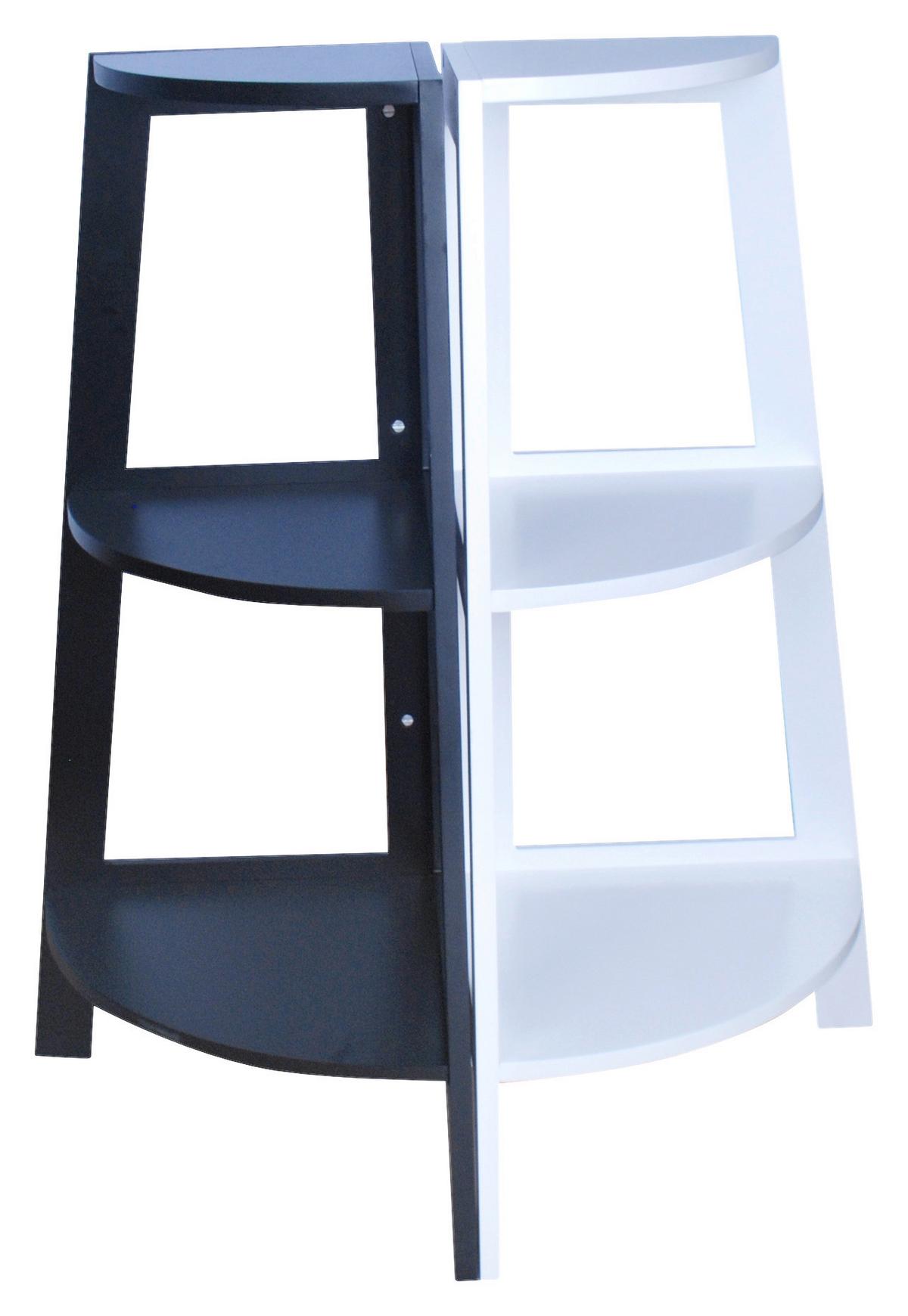 Sarokpolc Emil - fehér, Modern, faalapú anyag (37/80/37cm)