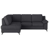 Ecksofa Boom, Dunkelblau S: 170x242 cm - Schwarz/Dunkelblau, KONVENTIONELL, Textil (170/242cm) - Cotta