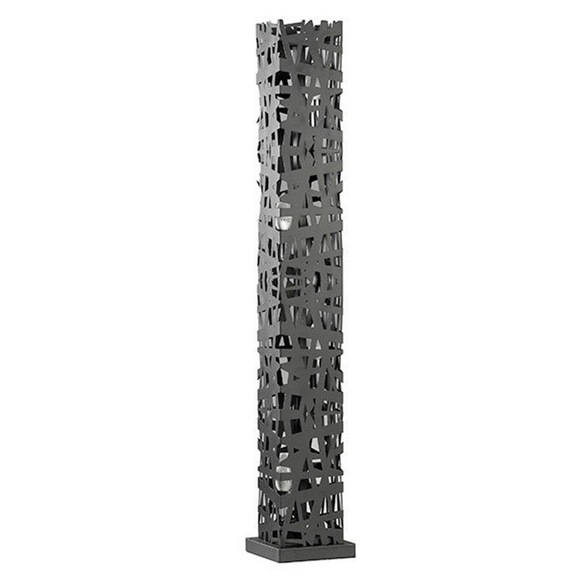 Stehleuchte 4919/Ptpn - Brombeere/Schwarz, Design, Metall (22/103cm)