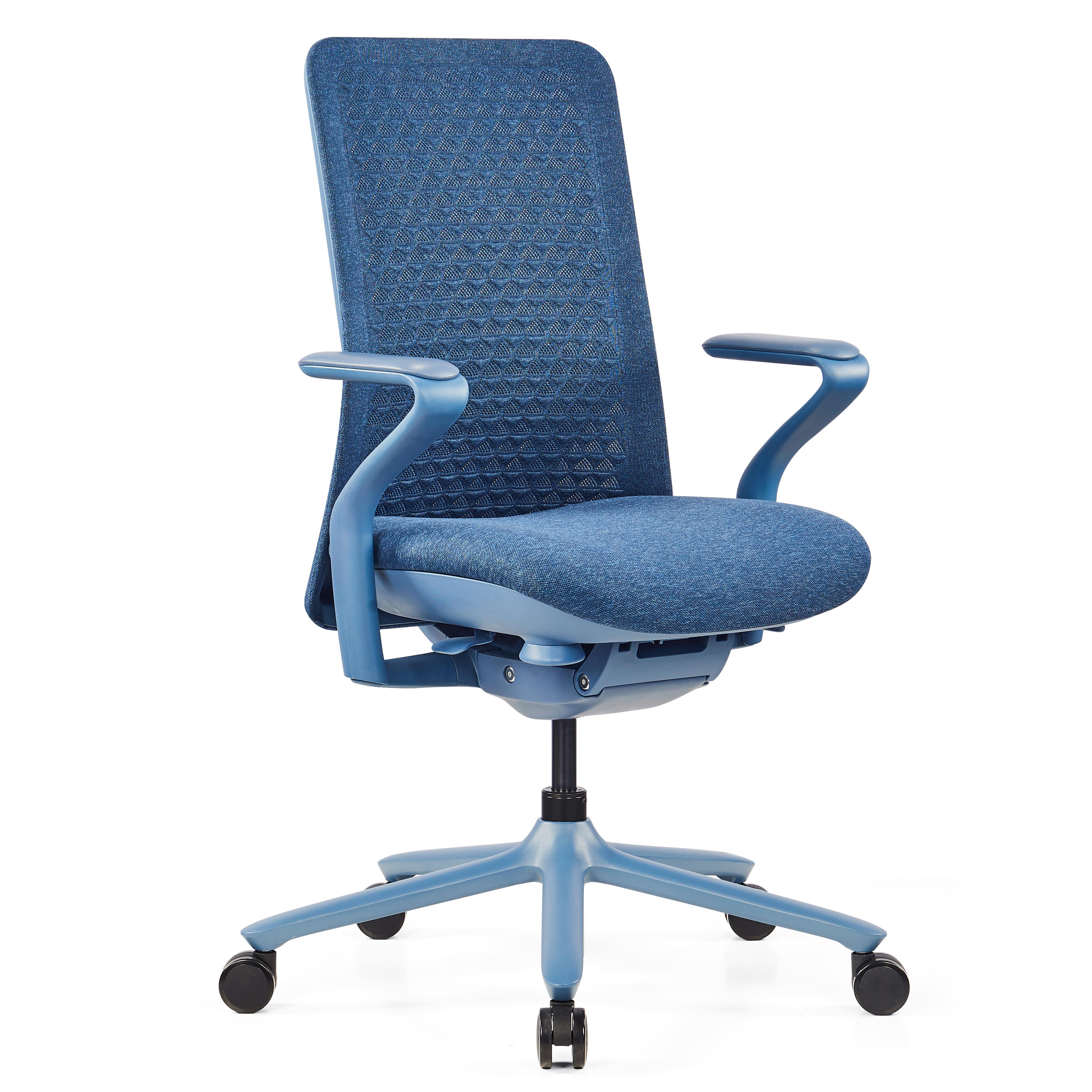 DREHSTUHL Vervio Blau B: 63cm - Blau, MODERN, Kunststoff/Textil (63/111/67cm) - MID.YOU