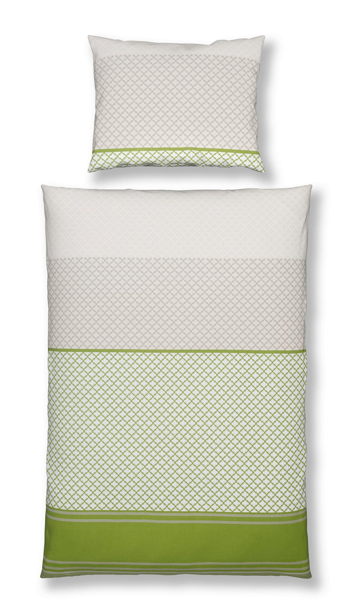 Bettwäsche Amelia - Grün, MODERN, Textil - Luca Bessoni