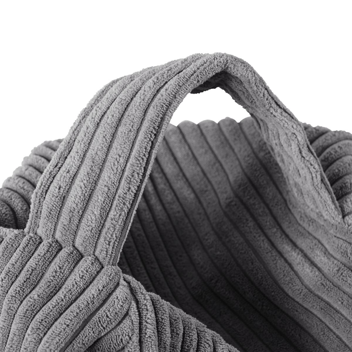 Sitzsack Anthrazit B: 80cm - Anthrazit, Trend, Textil (80/85/80cm) - Livetastic