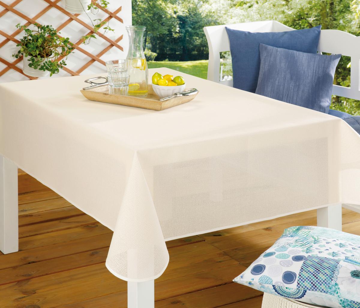 Tischdecke Emden - Champagner/Bordeaux, LIFESTYLE, Kunststoff (130/160cm)