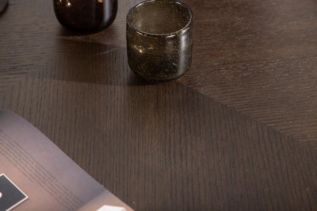 Esstisch Copenhagen - Schwarz/Braun, Design, Holz/Metall (115/115/74cm) - Livetastic