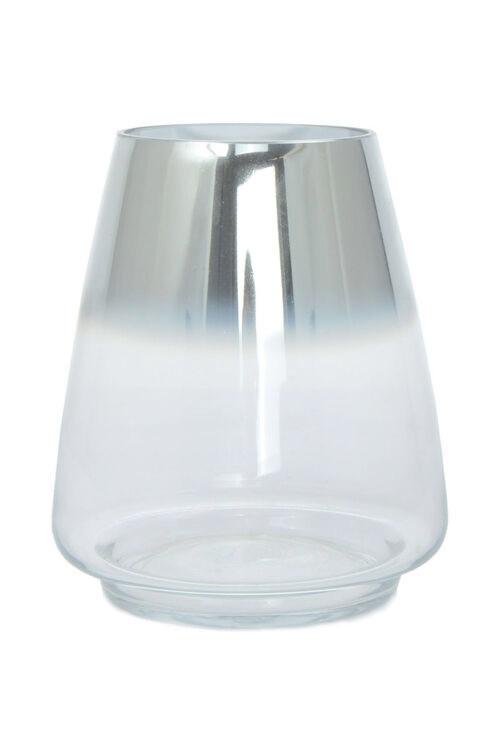 Vase Saigon Bauchig Glas Silber H: 18,5 cm - Silberfarben, Design, Glas (16/18,5/16cm) - Kayoom