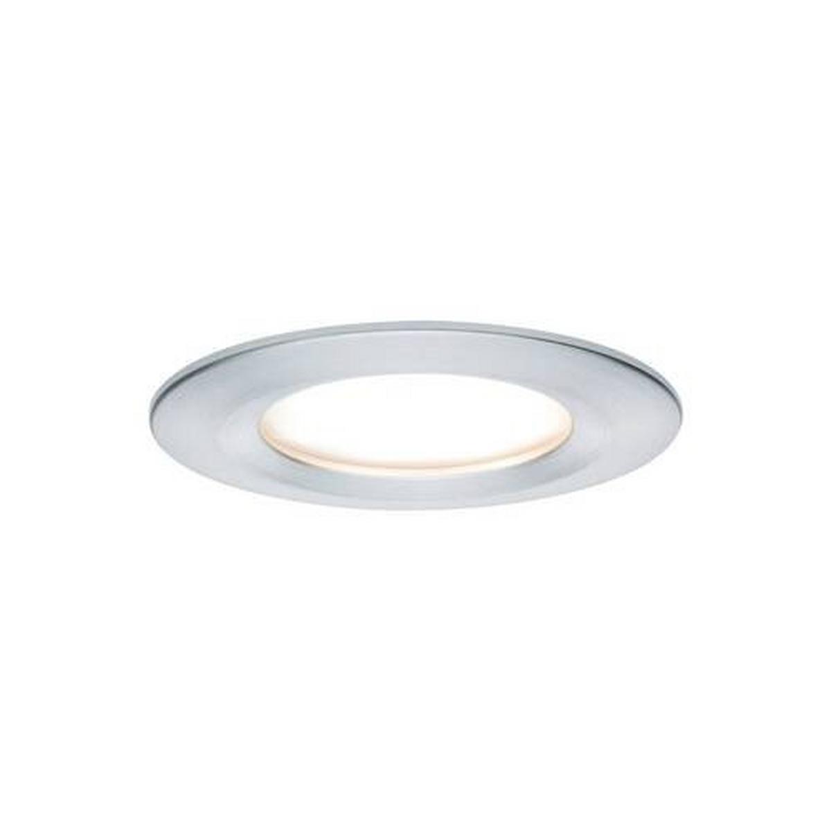 LED-Deckenleuchte 3er-Set Ø 8,4 cm Rund - Alufarben, Basics, Metall (8,4cm) - Paulmann