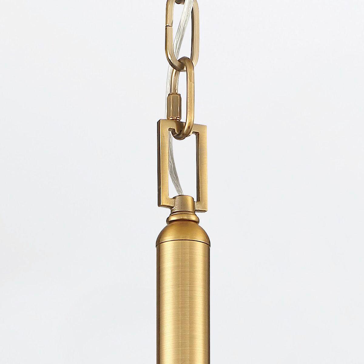 Függeszték Qn-Nottingham-1p-Ab - sárgarézszínű, Konventionell, üveg/fém (36/58,5cm) - Elstead Lighting