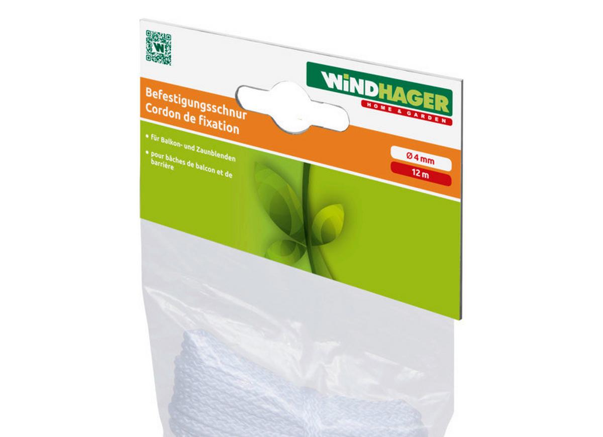 Sichtschutz Befestigungsschnur 12m - Weiß, Basics (1200cm) - Windhager