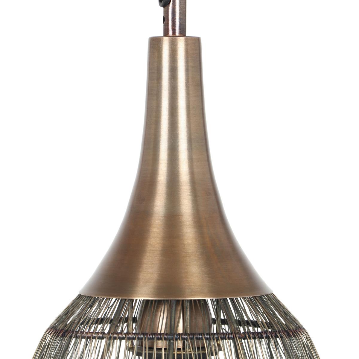 Pendelleuchte 365420104 Soraya - Messingfarben, KONVENTIONELL, Metall (26/150cm) - Eglo