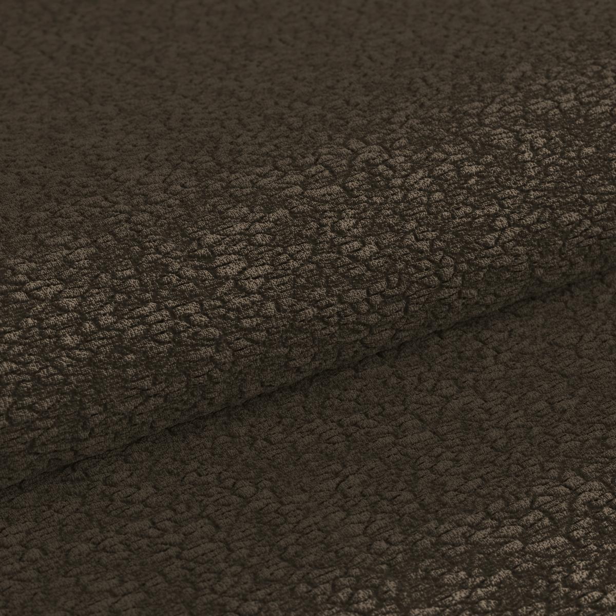 Ecksofa Panda Chenille braun, 280x178cm - Schwarz/Braun, Trend, Textil (280/178cm)
