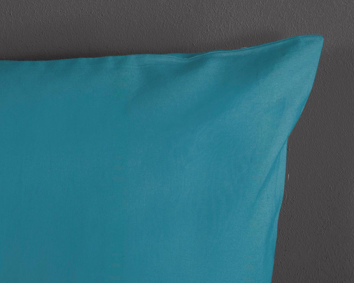 Bettwäsche Uni Blau Türkis 135x200 cm - Türkis, Basics, Textil (135/200cm)