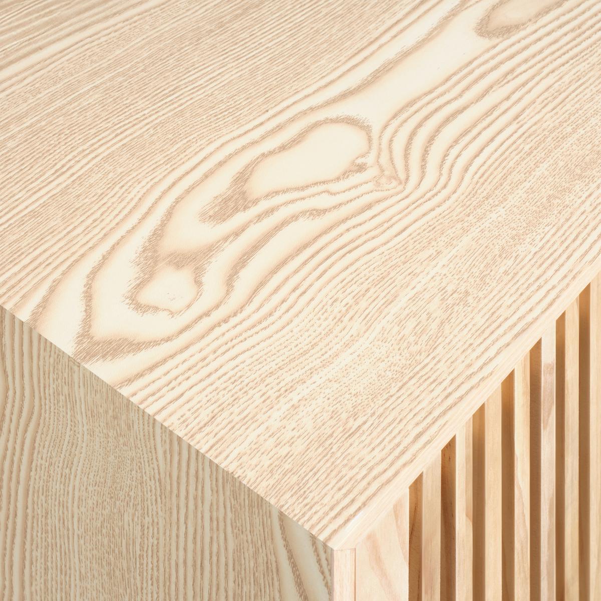 KOMODA COSMA -EXKLUSIV- - čierna/prírodná farba, Modern, kov/drevo (60/80/28cm) - Mömax