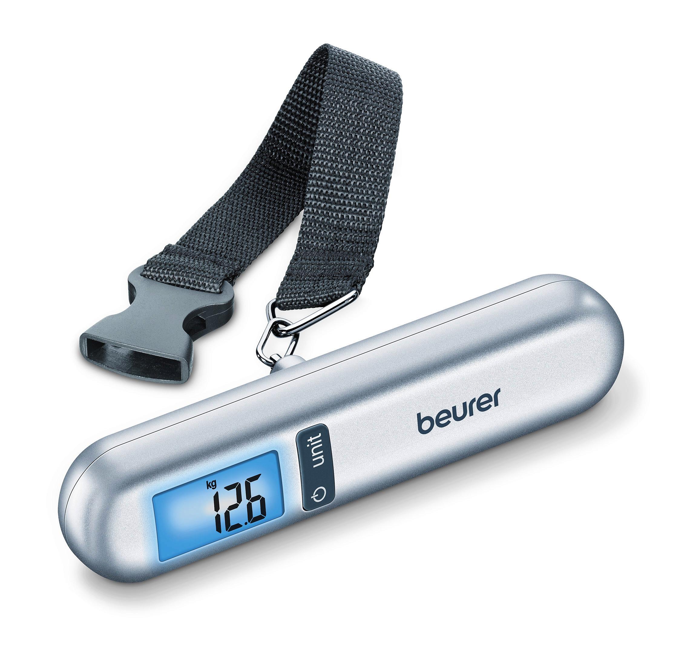 Kofferwaage Ls06 Max. 40 Kg Tragkraft - Silberfarben, Basics, Kunststoff (3,6/3,2/13,9cm) - Beurer