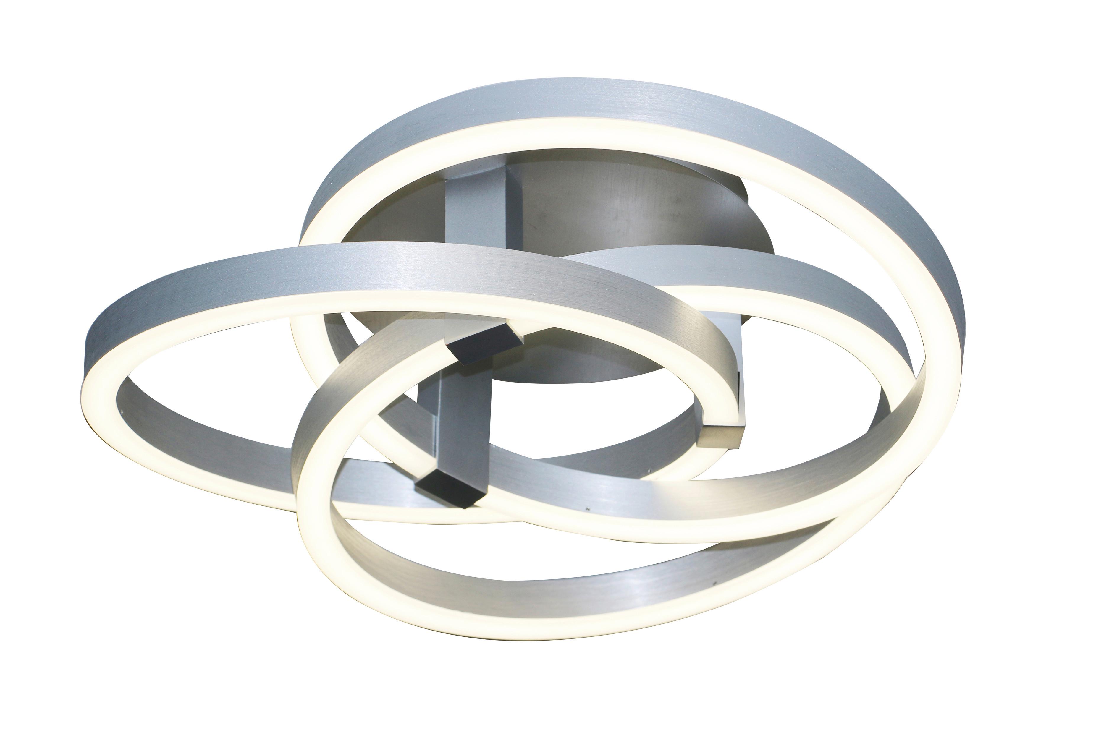 LED-Deckenleuchte 1356260 - Alufarben, Design, Kunststoff/Metall (55/18cm) - Näve