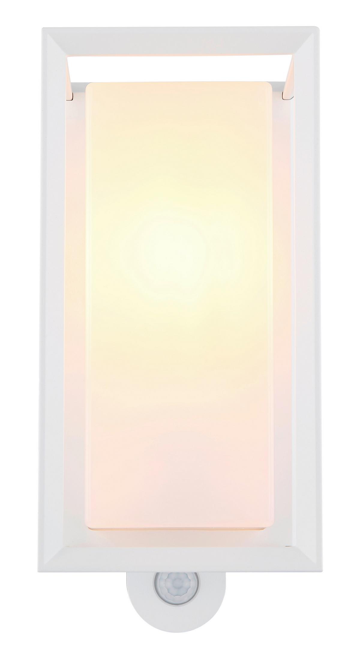 Außenleuchte 31982ws Sensor - Weiß, KONVENTIONELL, Kunststoff/Metall (13/12,2/28cm) - Globo