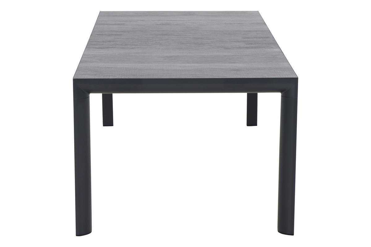 Gartentischgruppe Milano S.set + Silva 7tlg - Anthrazit, MODERN, Keramik/Kunststoff (100/88/220cm) - Siena Garden