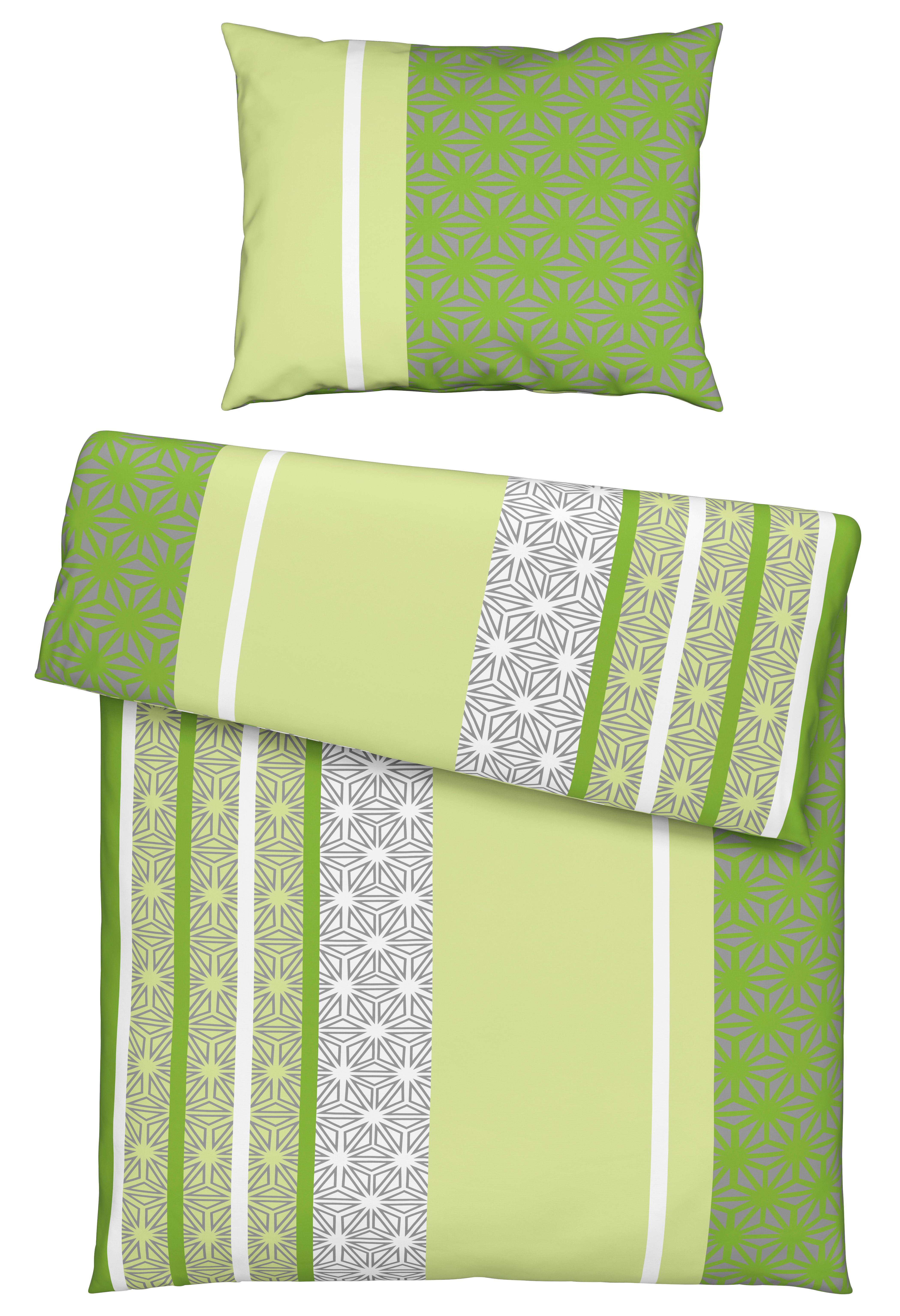 Povlečení Sara, Š/D: 140/200cm, zelená - zelená, textil (140/200cm) - Based