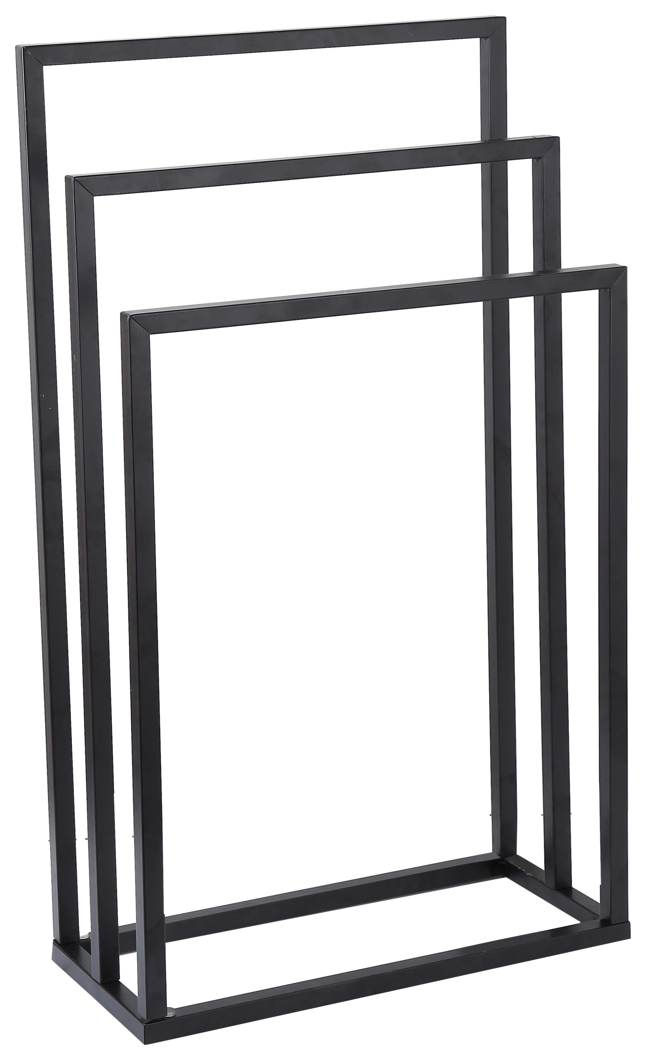 Držiak na uteráky MARINO - čierna, Konventionell, kov (45/85/21cm) - Ondega