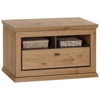 Garderobenbank Harvey B: 85,2 cm Lade + Fächer, Eiche Dekor - Eichefarben/Anthrazit, LIFESTYLE, Holzwerkstoff (85,2/50,5/38,5cm)