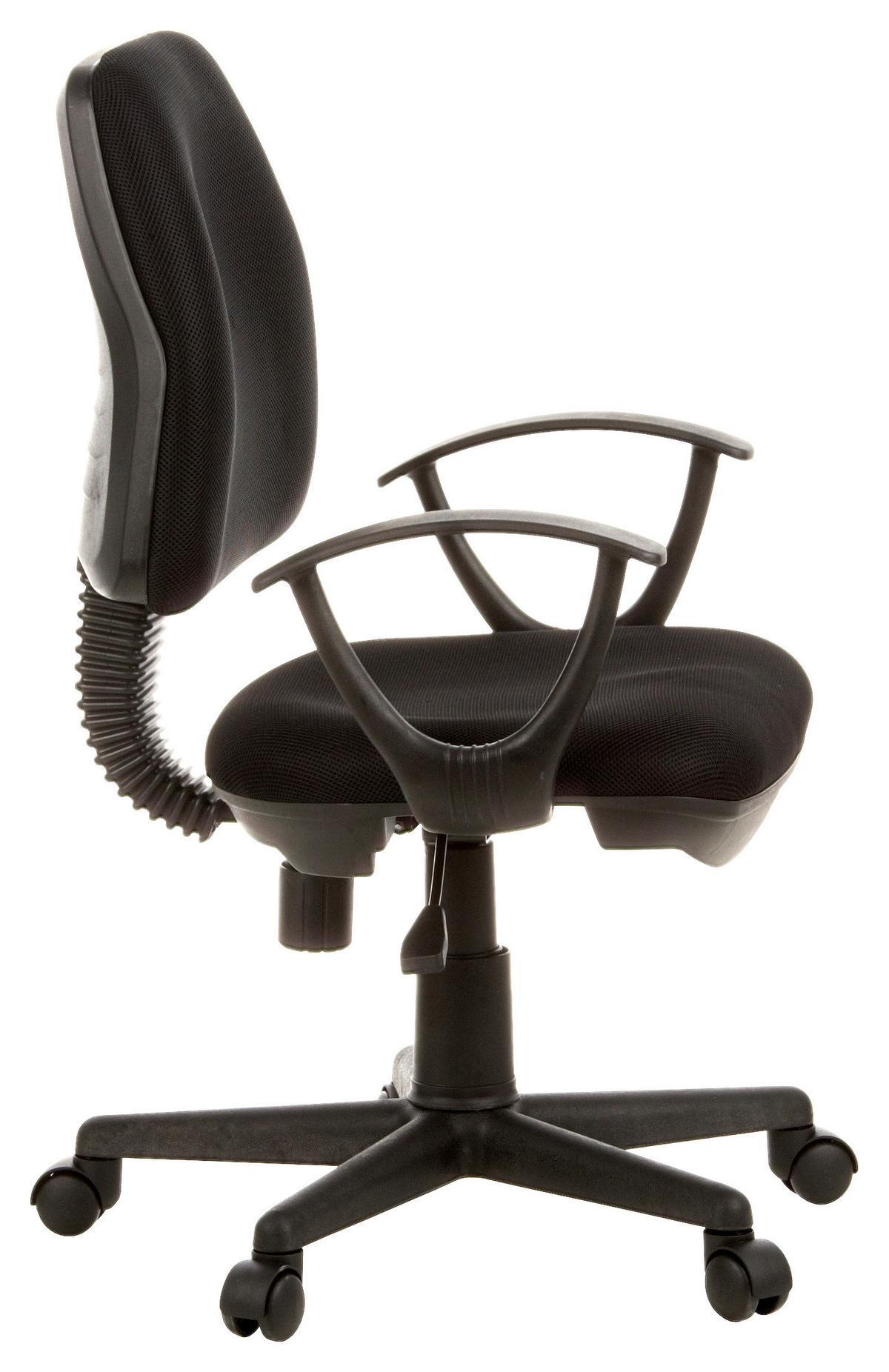 Drehstuhl City 10 Schwarz - Schwarz, MODERN, Kunststoff/Textil (57/106/44cm) - MID.YOU