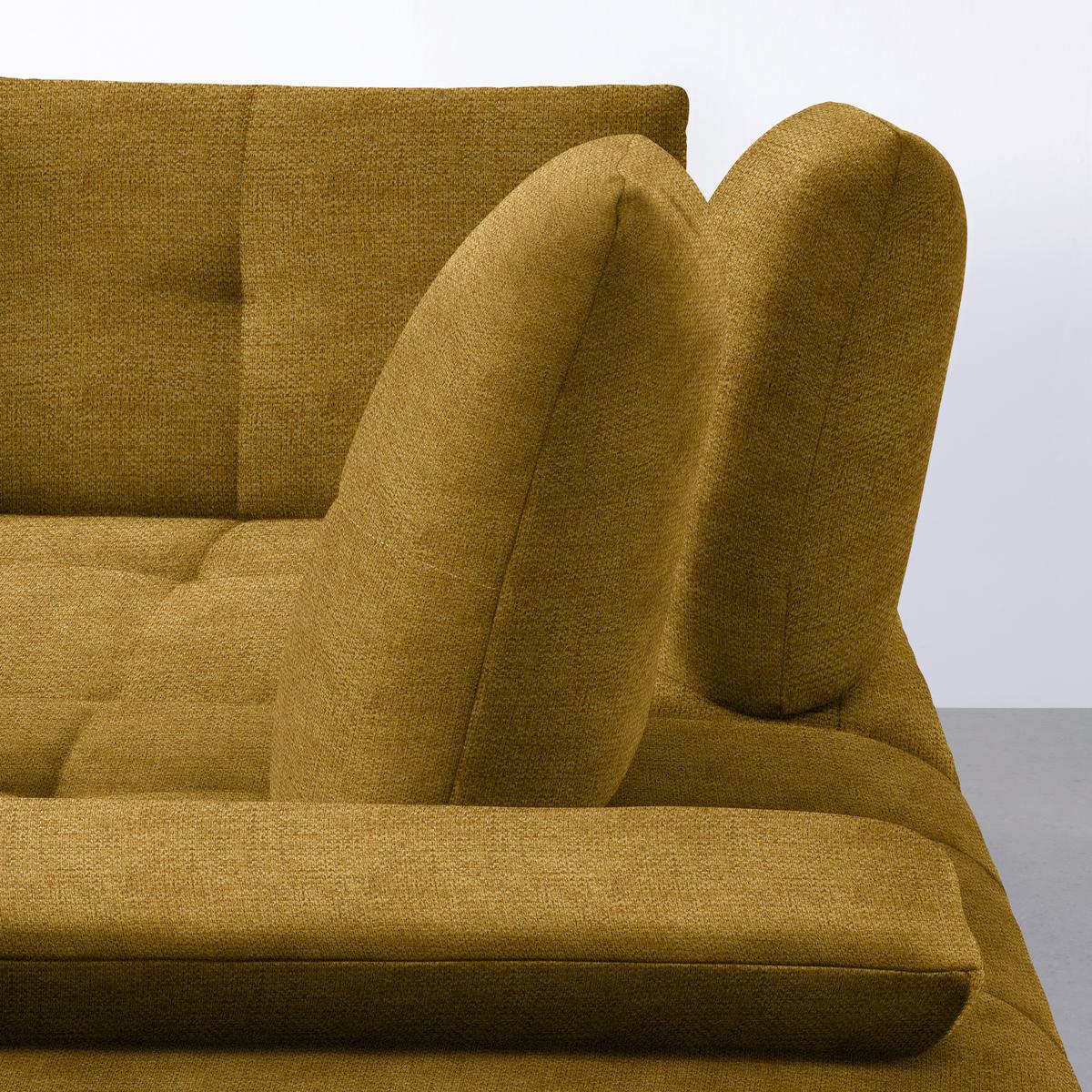 Rohová sedačka TRENDY, pravá, horčicovožltá - horčicovožltá/čierna, Modern, kov/kompozitné drevo (310/93/250cm) - Premium Living