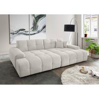 Bigsofa Bosco, Weiß B: 304 cm - Schwarz/Weiß, MODERN, Textil (304/87/155cm) - Livetastic