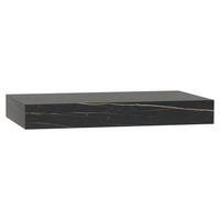 Wandkonsole Las Vegas Schwarz Marmoroptik B: 80 cm - Schwarz, MODERN, Holzwerkstoff (80/10/48cm) - Vertico