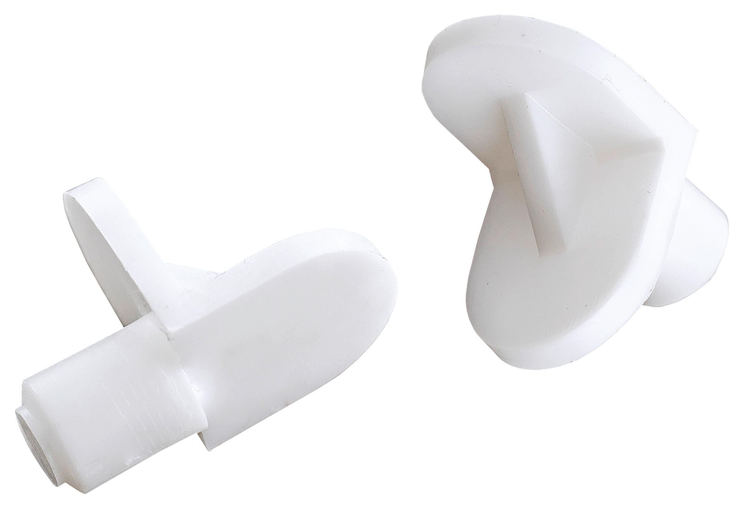 Polctartó 5mm - fehér, műanyag - Suki