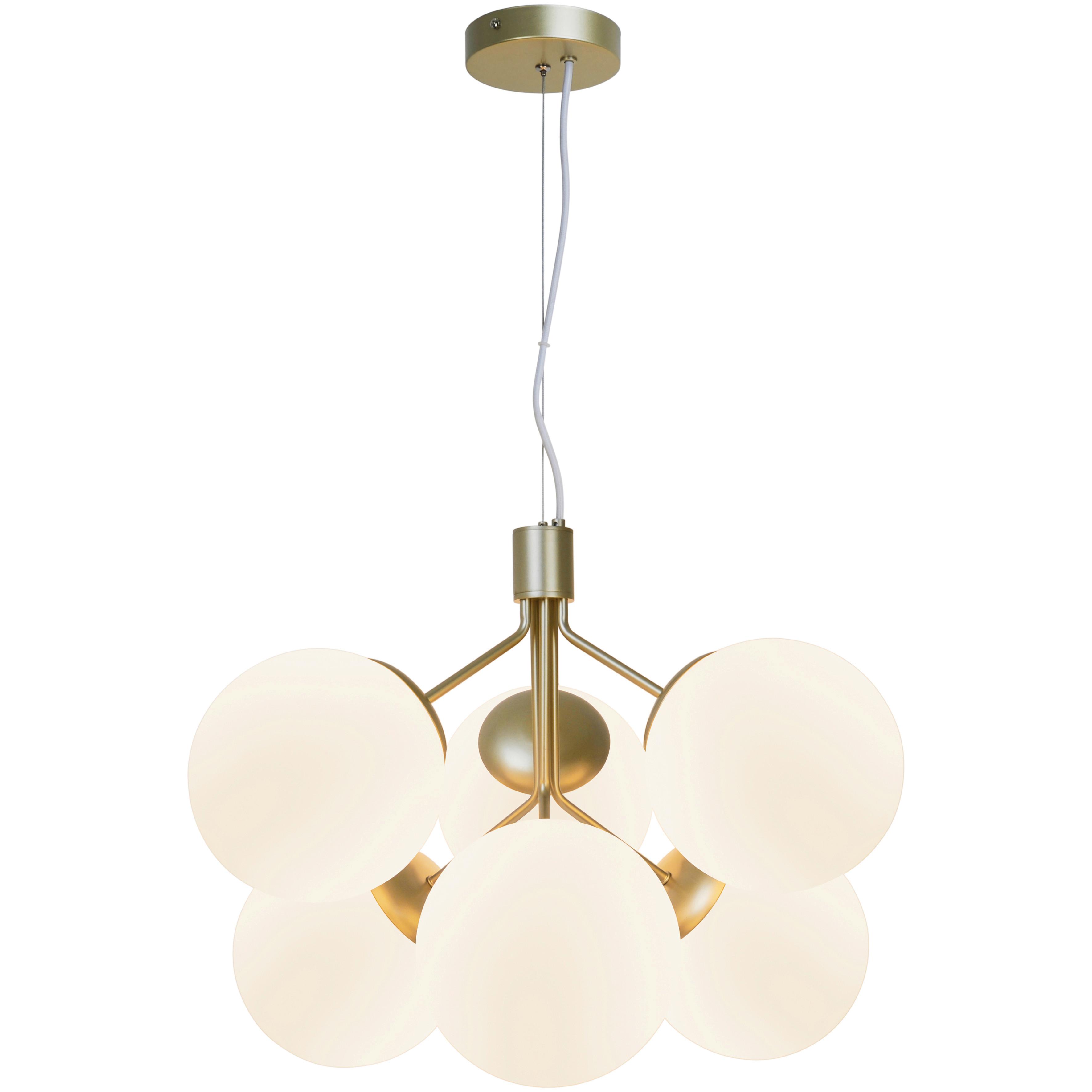 Hängeleuchte Ivona Pela Messingfarben - Messingfarben, KONVENTIONELL, Glas/Metall (45/62cm) - Nordlux