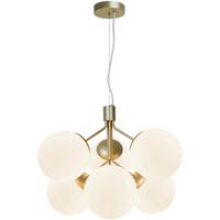 Hängeleuchte Ivona Pela Messingfarben - Messingfarben, KONVENTIONELL, Glas/Metall (45/62cm) - Nordlux