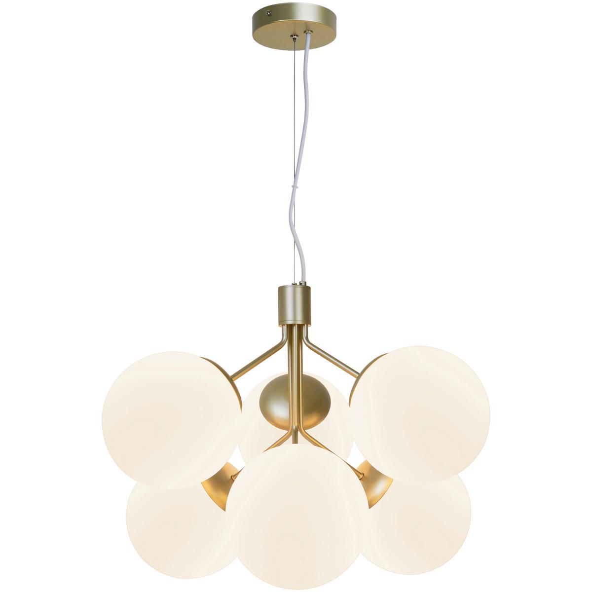 Hängeleuchte Ivona Pela Messingfarben - Messingfarben, KONVENTIONELL, Glas/Metall (45/62cm) - Nordlux