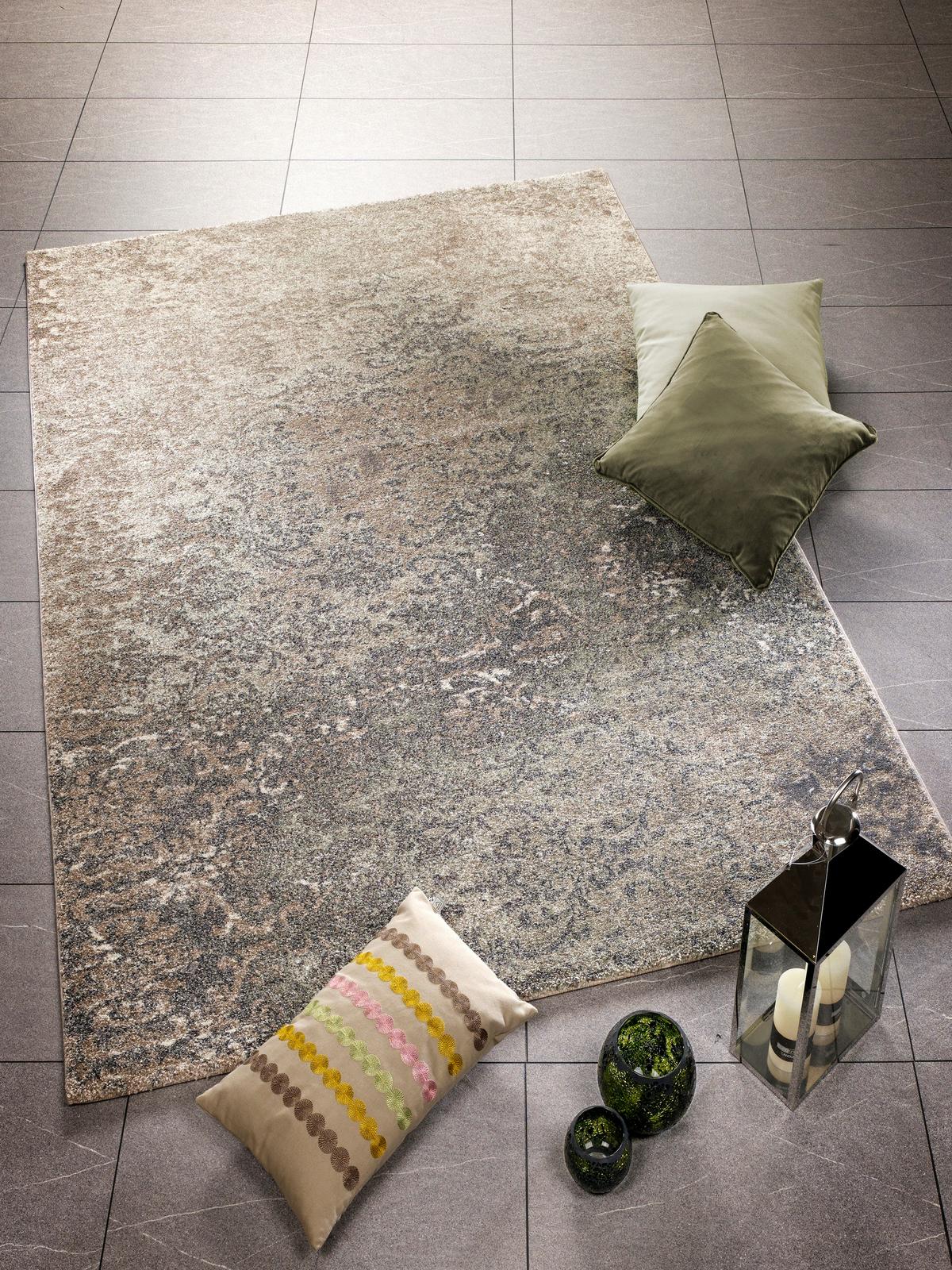 Vintage-Teppich Palermo Braun/Grün 240x290 cm - Braun/Grün, Trend, Textil (240/290cm) - Novel