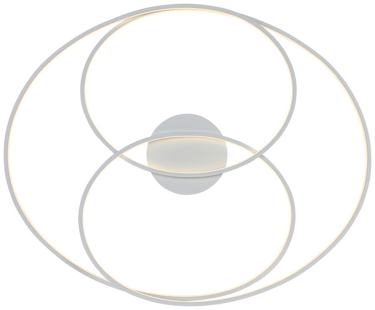 LED-Deckenleuchte Jesse - Weiß, Kunststoff/Metall (80/65/14,5cm) - Luca Bessoni