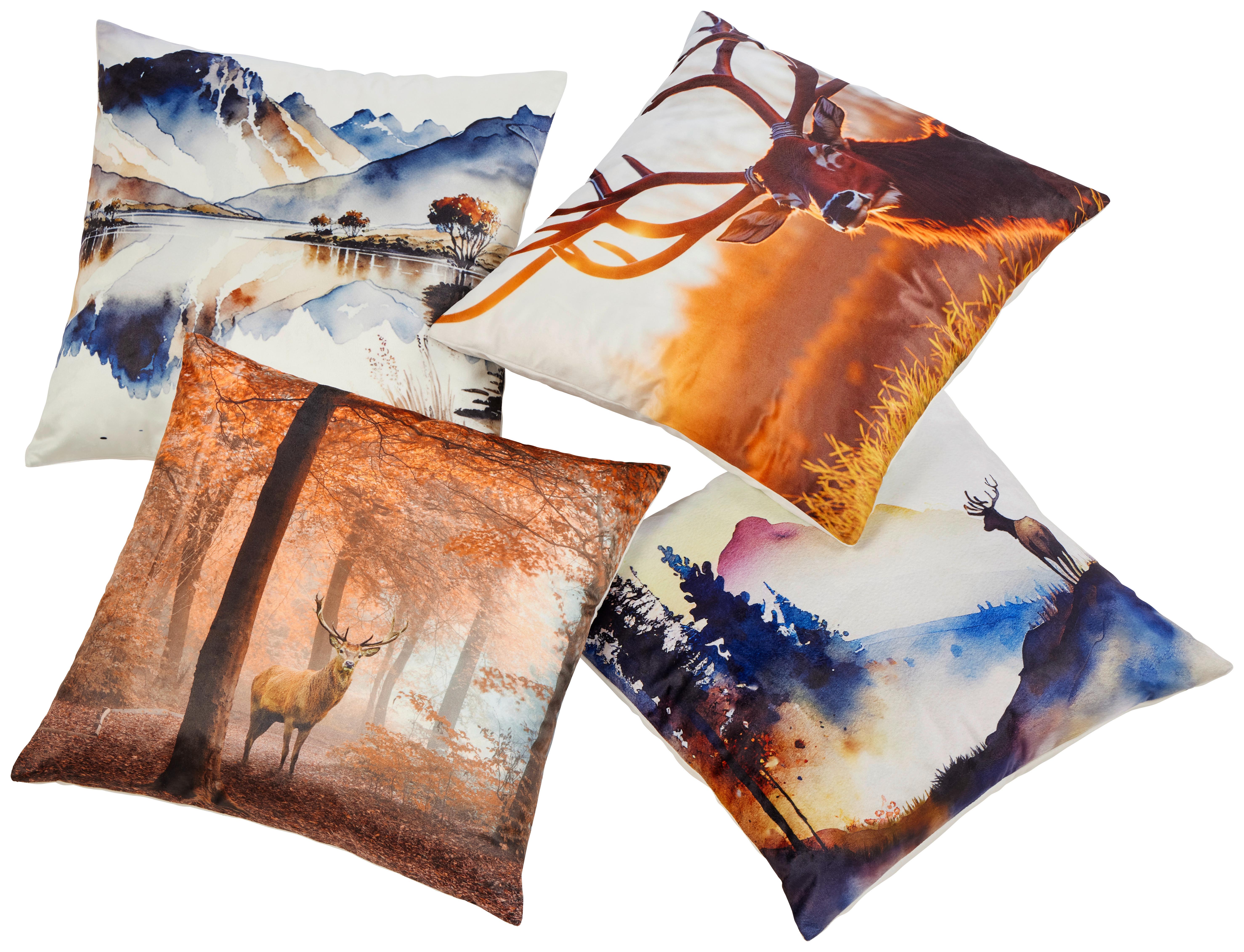Zierkissen Forest - Multicolor, ROMANTIK / LANDHAUS, Textil (45/45cm) - James Wood