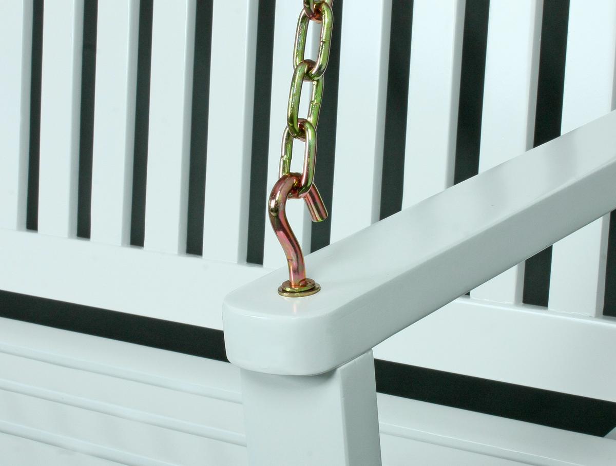 Hängebank Augusta - Weiß, Basics, Holz (130/56/63cm) - Gardenson