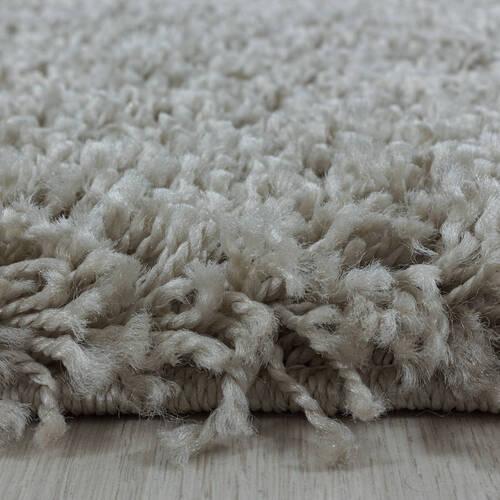 Hochflor Teppich Naturfarben Naturfaser Sydney Ø 80 cm - Naturfarben, Basics, Textil (80cm)