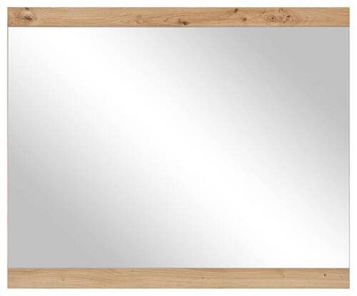 Wandspiegel Milan Rechteck 85x70 cm Eiche Artisan Dekor - Eiche Artisan, Design, Glas/Holzwerkstoff (85/70/2cm) - MID.YOU