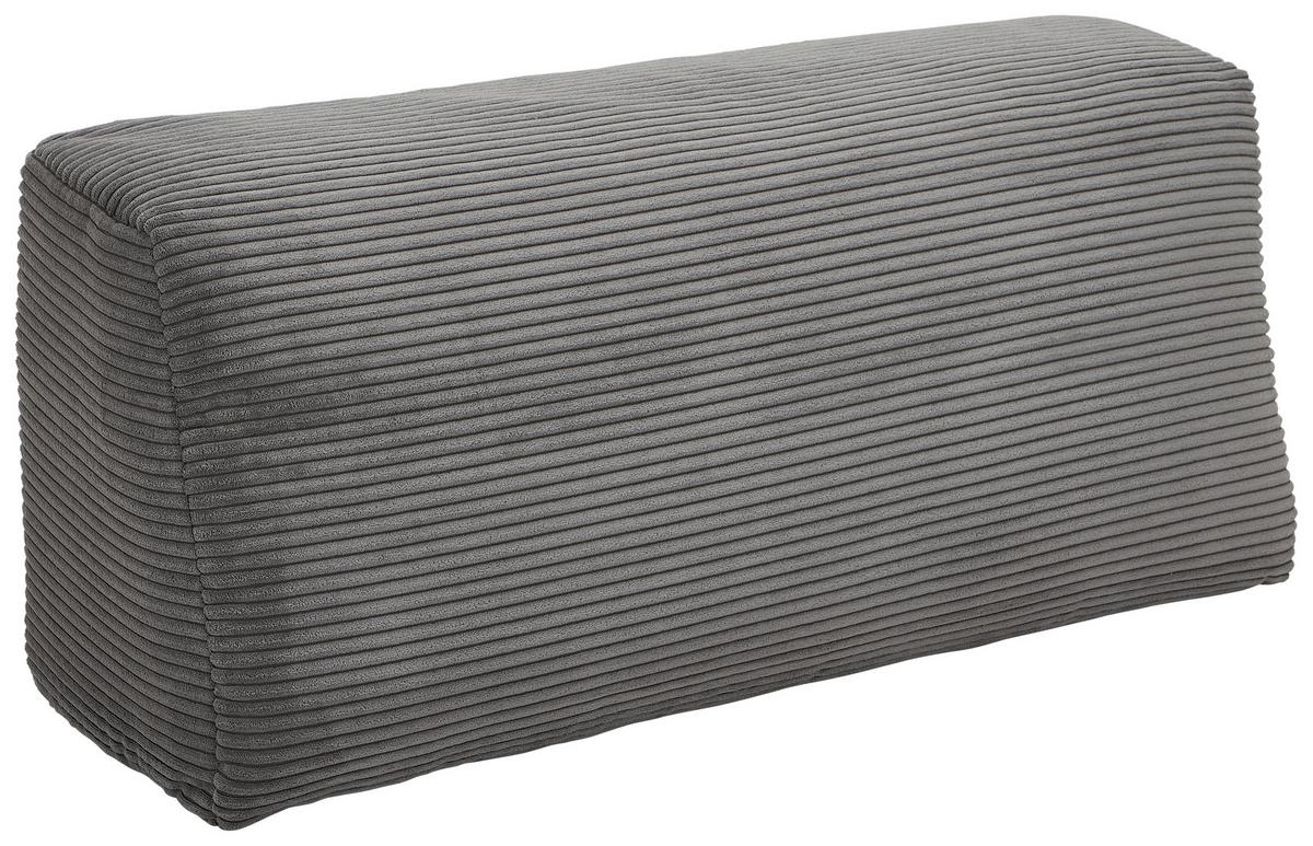 Schlafsofa Vouge Grau Bettkasten, B: 255 Cm - Buchefarben/Schwarz, KONVENTIONELL, Textil (255/86/123cm) - Livetastic