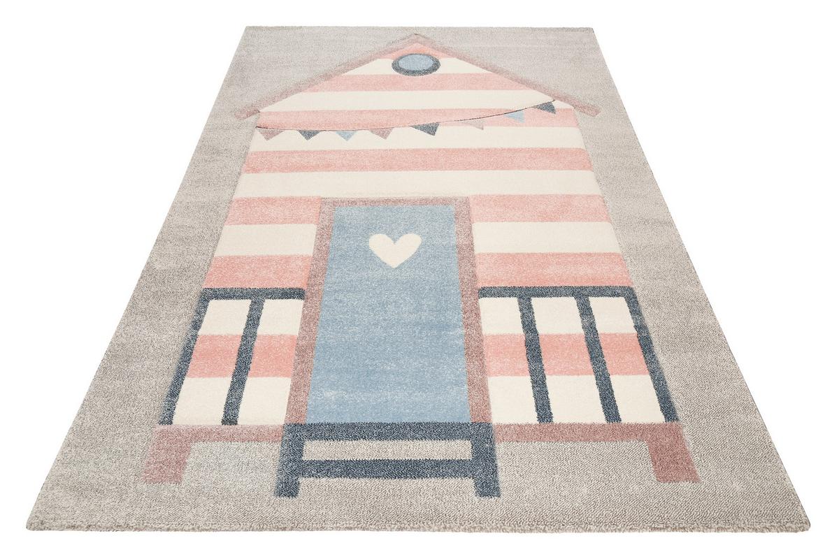 Kinderteppich Sea Castle - Hellgrau/Rosa, Trend, Textil (120/170cm) - Esprit