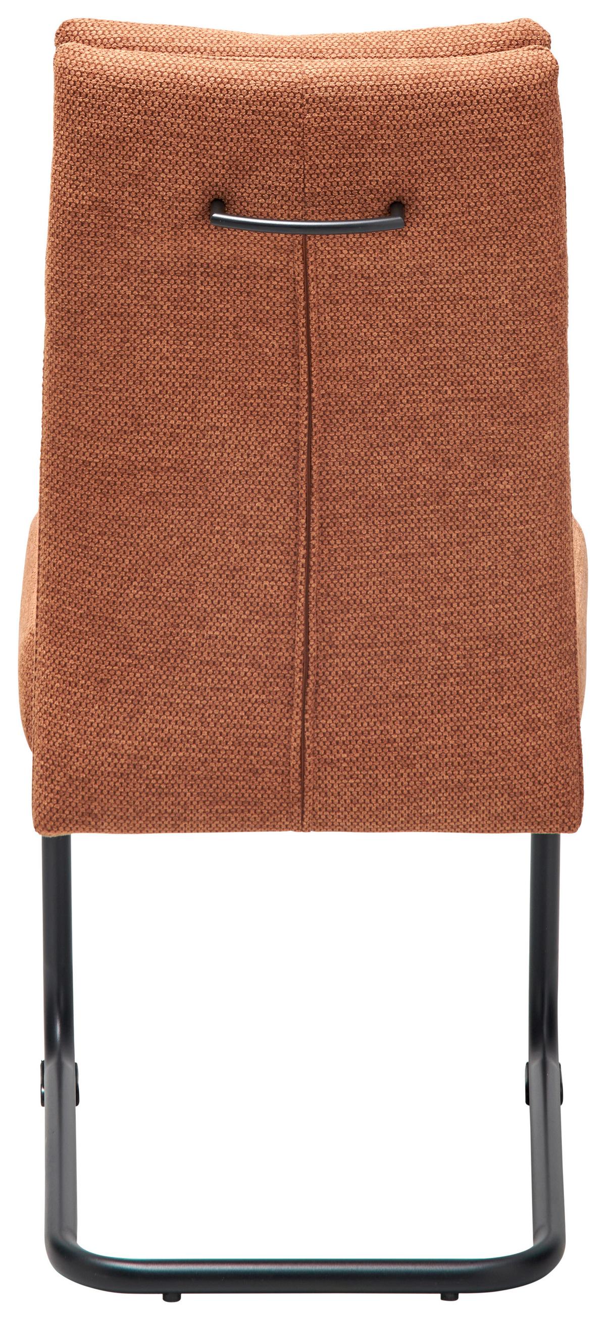 Schwingstuhl Hilal - Hellbraun/Schwarz, LIFESTYLE, Holz/Textil (45/94/62cm) - MID.YOU