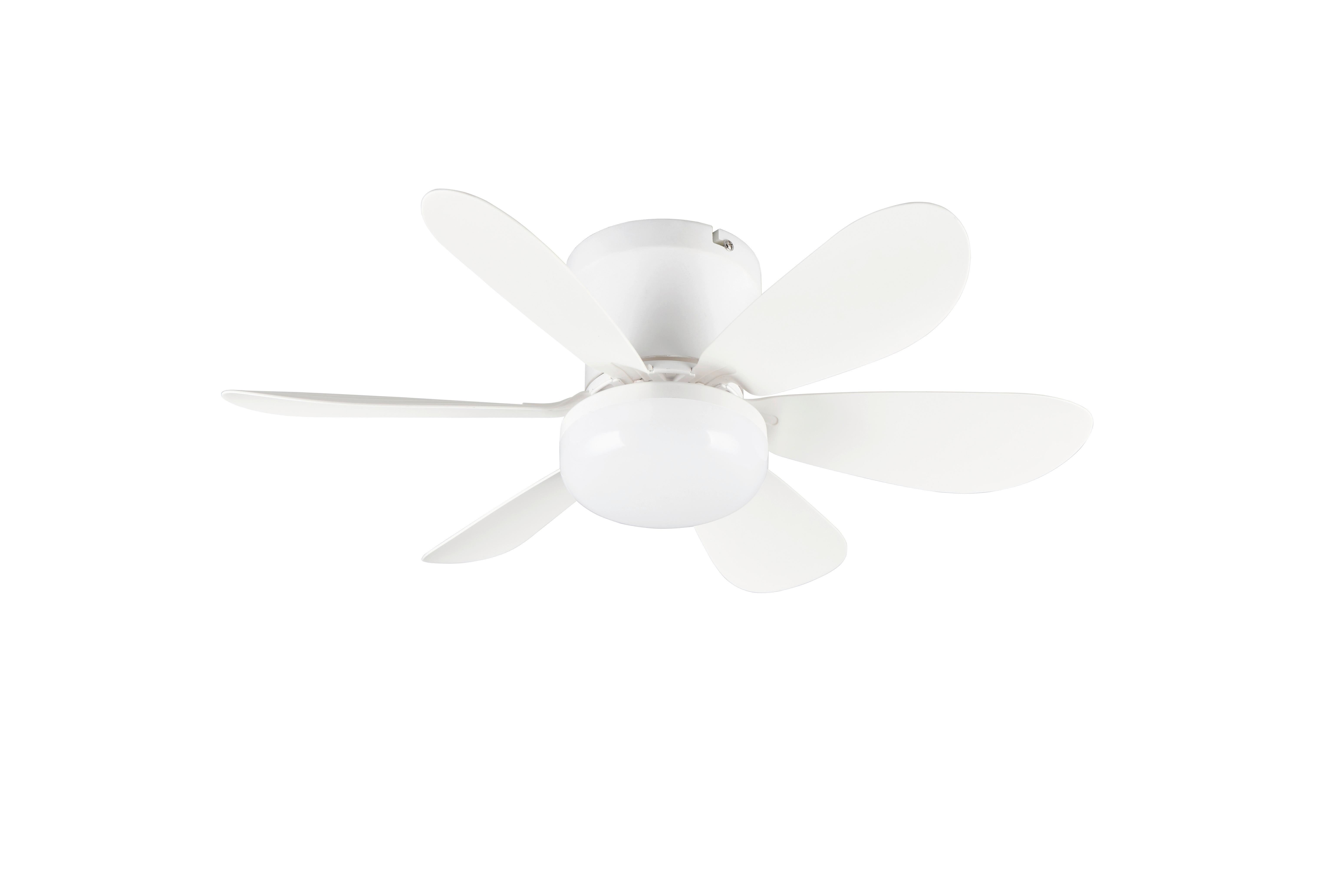 Deckenventilator Lund Weiß D: 53 cm - Weiß, Basics, Kunststoff (53,0/31,0cm)