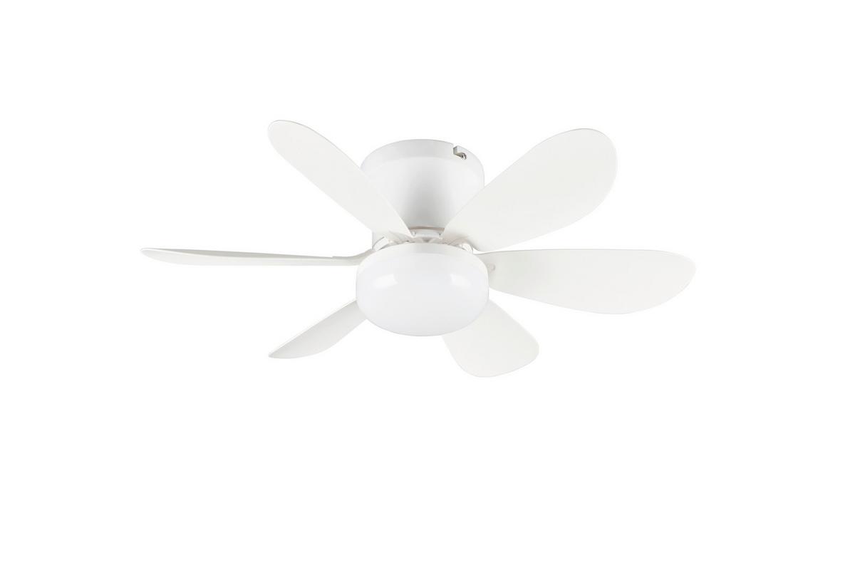 Deckenventilator Lund Weiß D: 53 cm - Weiß, Basics, Kunststoff (53,0/31,0cm)