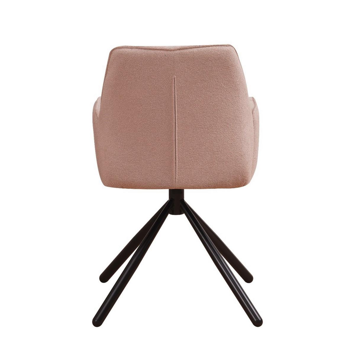 Armlehnstuhl-set Beige, Drehbar, B: 56 Cm - Cognac/Beige, MODERN, Textil/Metall (56/97/53cm) - MID.YOU