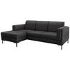 Ecksofa Looks Vii - Anthrazit/Schwarz, Design, Textil (214/146cm) - LOOKS by W.Joop
