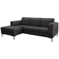 Ecksofa Looks Vii - Anthrazit/Schwarz, Design, Textil (214/146cm) - LOOKS by W.Joop
